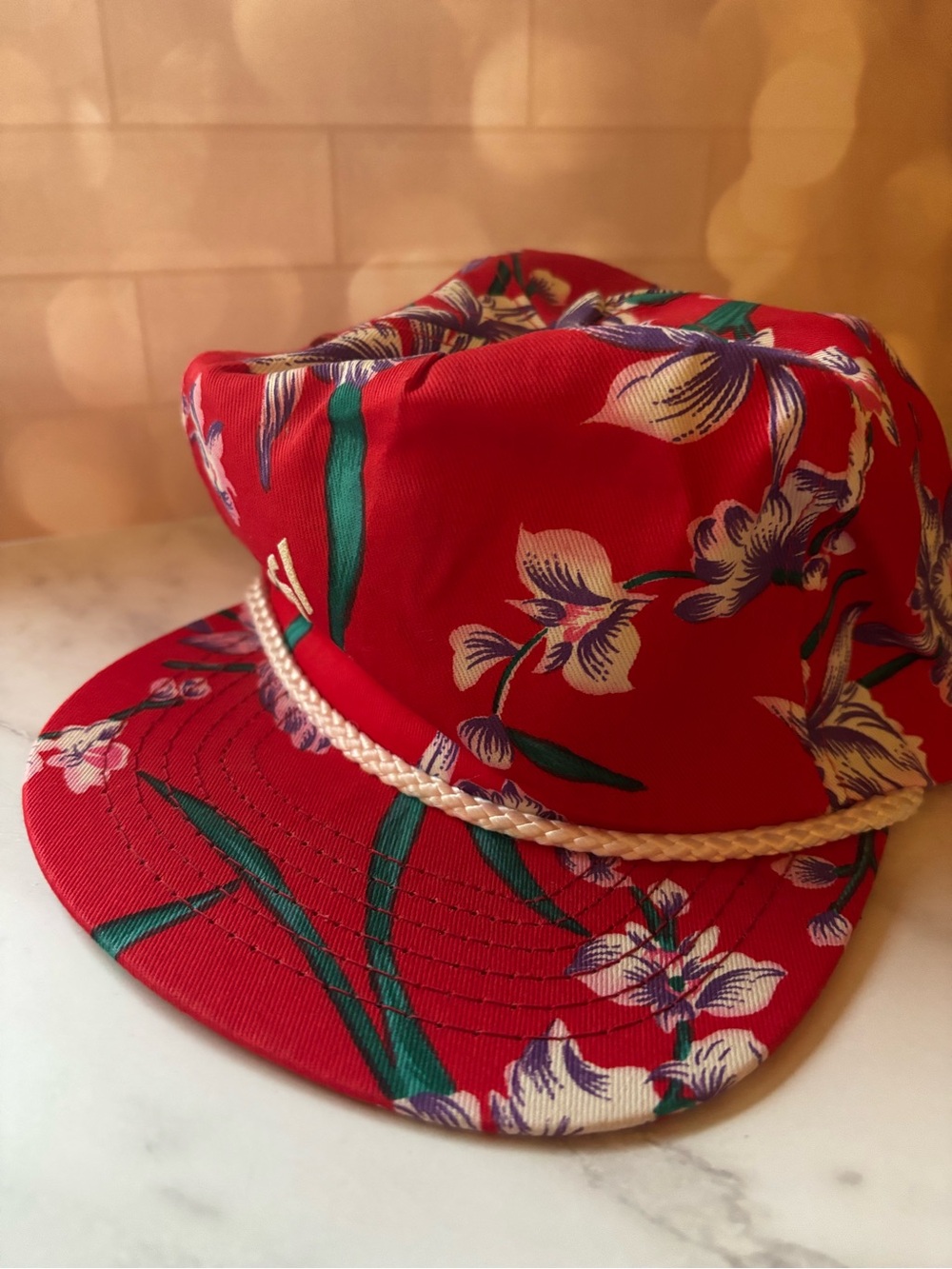 Vintage floral ESI snap back floral hay